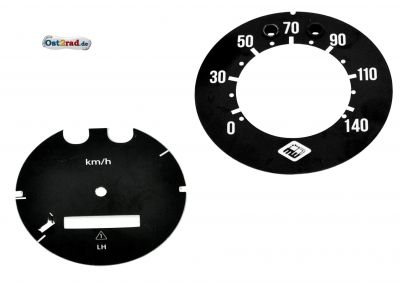 Tachoziffernblatt SET passend für MZ ES 250/0 /1