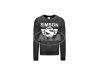 Sweatshirt Pullover Simson schwarz weiß - verschiedene Größen