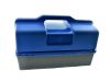 Werkstattkoffer Mehrzweckkasten blau/schwarz DDR-Style - KLEIN