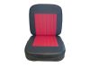 SET Sitz und Lehne schwarz-rot Seitenwagen Velorex 562