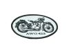 Aufnäher Patch „AWO-T 425“ Schwarz-Weiß Oval 115 x 70 mm