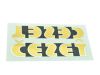 2x ČEZET Gold Schriftzug Aufkleber – 165 × 32 mm – passend für ČZ 250 / 350 Typ 471 / 472