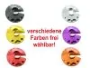 Steckscheibe Federbein "SPORT Optik" CNC Aluminium versch. Farben S50 S51 ETZ125 150 250 251