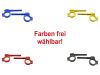CNC Blinkerhalter Paar VORN Innengewinde M8 für Simson S50 S51 versch. Farben