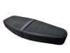 Tuning Sitzbank „Street Line“ – Alcantara schwarz gestreift für Simson S50 S51 S70
