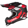 Crosshelm O`NEAL 2SRS SPYDE schwarz rot weiß