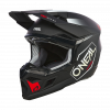 Crosshelm O`NEAL 3SRS HEXX schwarz weiß rot