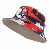 Fischerhut Wendehut STS rot-blau-weiss und beige