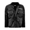 Simson Motorradjacke Baumwollstoff schwarz