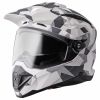 Endurohelm Adventus Camo gms weiss-grau matt