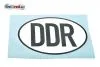 Aufkleber DDR schwarz weiß 14cm
