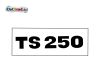 Aufkleber Deckel Sitzbank passend für MZ TS 250 SCHWARZ
