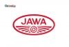 Jawa Sticker oval logo red large