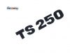 Aufkleber passend für MZ TS250 schwarz