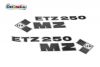 Aufklebersatz schwarz passend für MZ ETZ 250