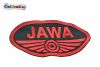 Aufnäher JAWA Logo oval schwarz rot - 20x11cm
