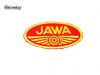 Aufnäher Jawa Logo oval klein rot/gelb