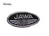 Aufnäher Jawa Logo oval klein schwarz/grau