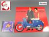 Blechschild Schwalbe blau + CD SIMSON Roller u. Mofa