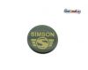 Blechbutton rund 25mm schwarz Simson Logo