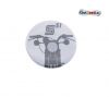 Blechbutton rund 25mm SIMSON S51 Frontmotiv