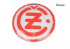 Emailleschild CZ Logo rund weiß 120mm