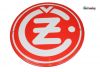 Emailleschild CZ Logo rund rot 220mm