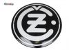 Emailleschild CZ Logo rund schwarz 220mm