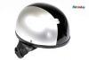 Helm Oldtimer Halbschale silber schwarz