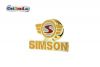 Pin Simson Logo gelb rot