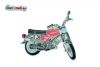 Pin Simson S51 Enduro rot