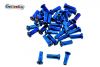 Satz Nippel für Speiche M3,5 - 3mm Titan beschichtet Blau