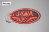 Schlüsselanhänger Stoff JAWA schwarz - rot