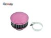 Sportluftfilter himbeerfarben 28-34mm, flach