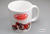 Tasse weiss mit Aufdruck JAWA Kyvacka 353