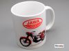 Tasse weiss mit Aufdruck JAWA Perak