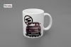 Tasse weiss mit Aufdruck Trabant